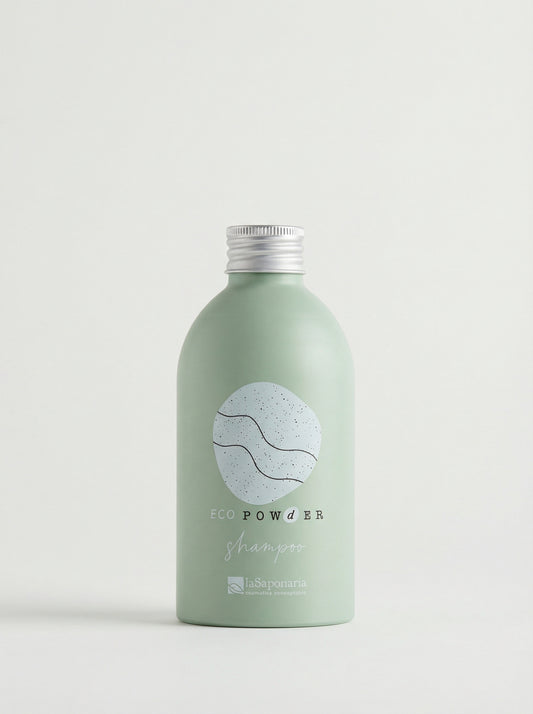 Dispenser refill Eco-Shampoo in alluminio - Sostenibile e Riutilizzabile by La Saponaria — product photo on white background