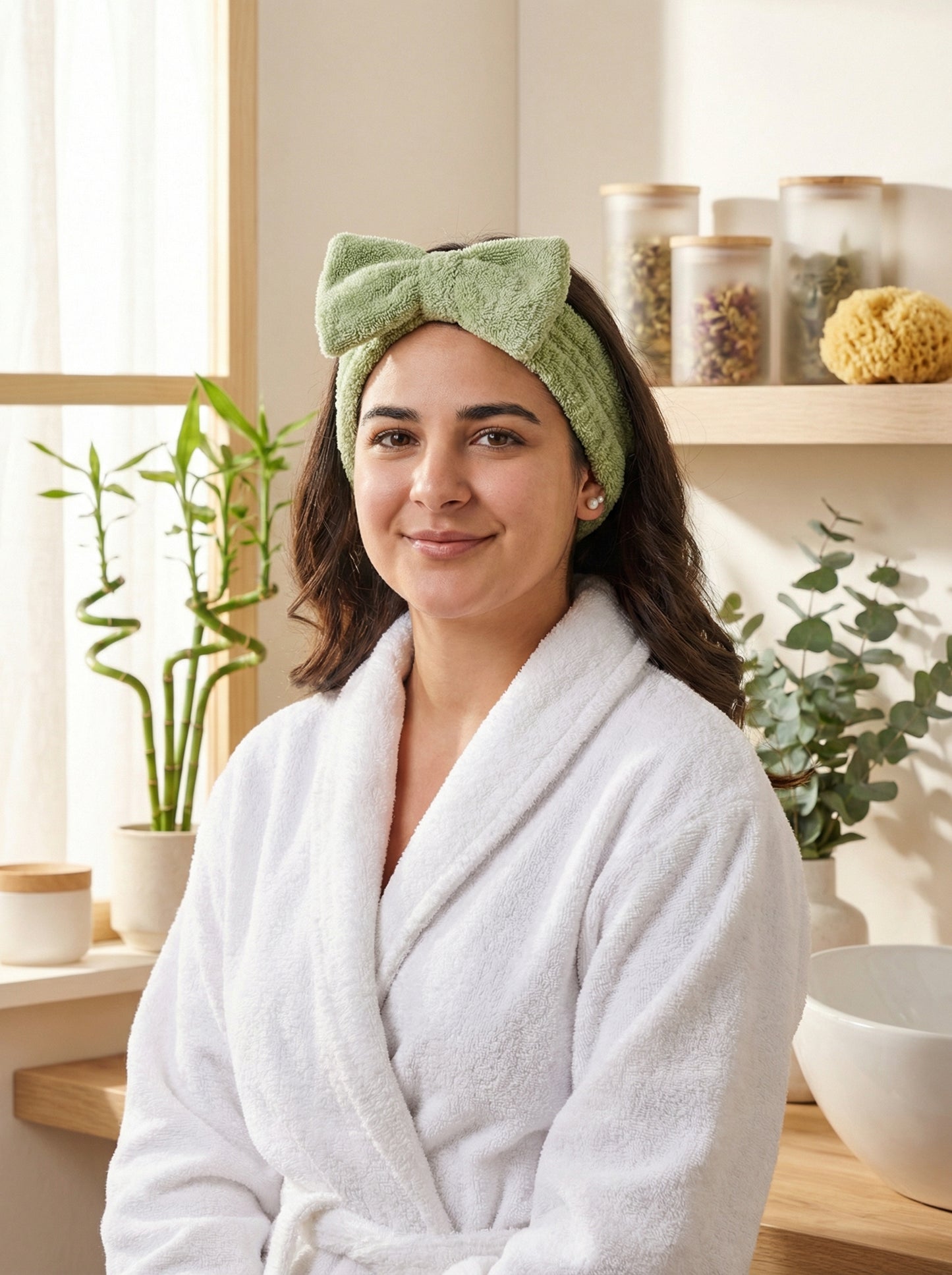 Fascia capelli in Bamboo - Accessorio Beauty Routine by La Saponaria — hero product photo