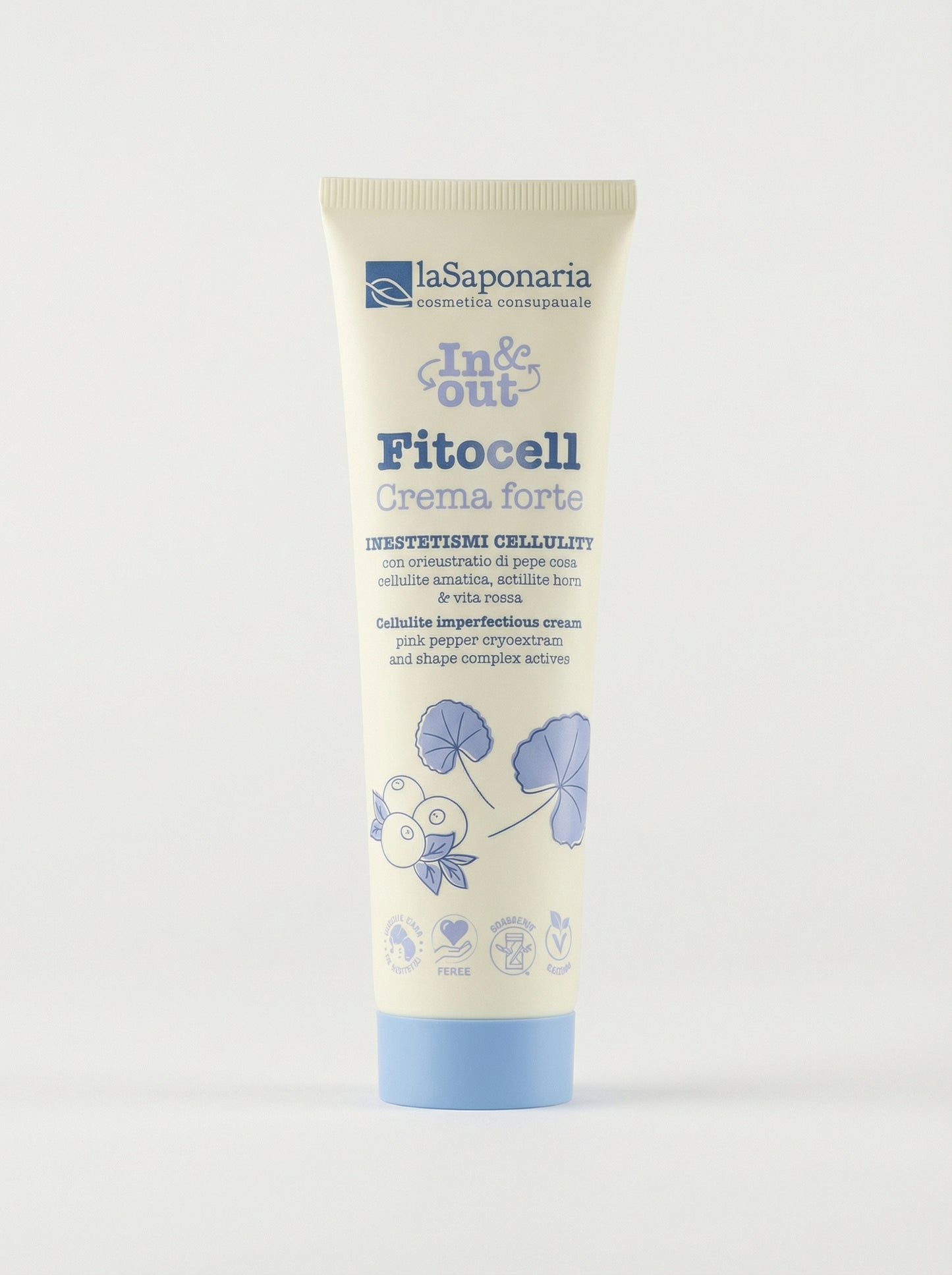 Fitocell - Crema forte inestetismi cellulite Nutriente Elasticizzante by La Saponaria — product photo on white background
