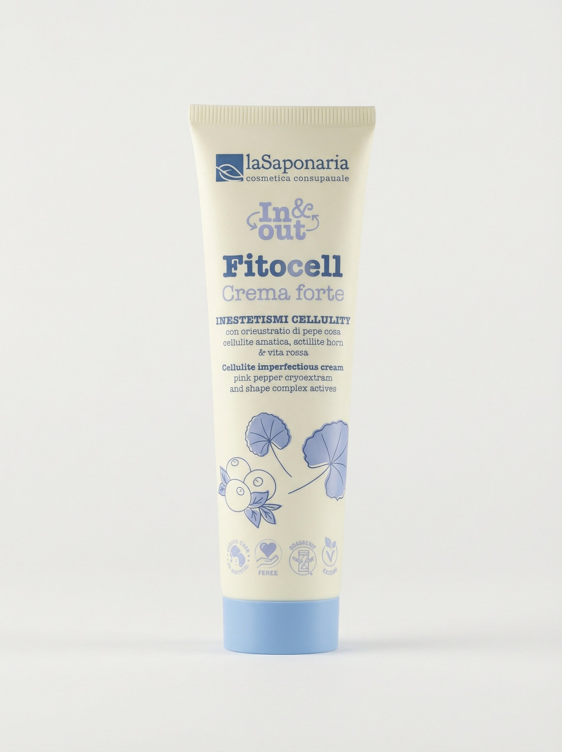 Fitocell - Crema forte inestetismi cellulite Nutriente Elasticizzante by La Saponaria — product photo on white background