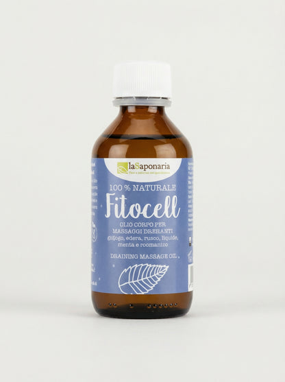 Fitocell Olio da massaggio Bio Tonificante e Stimolante by La Saponaria — product photo on white background