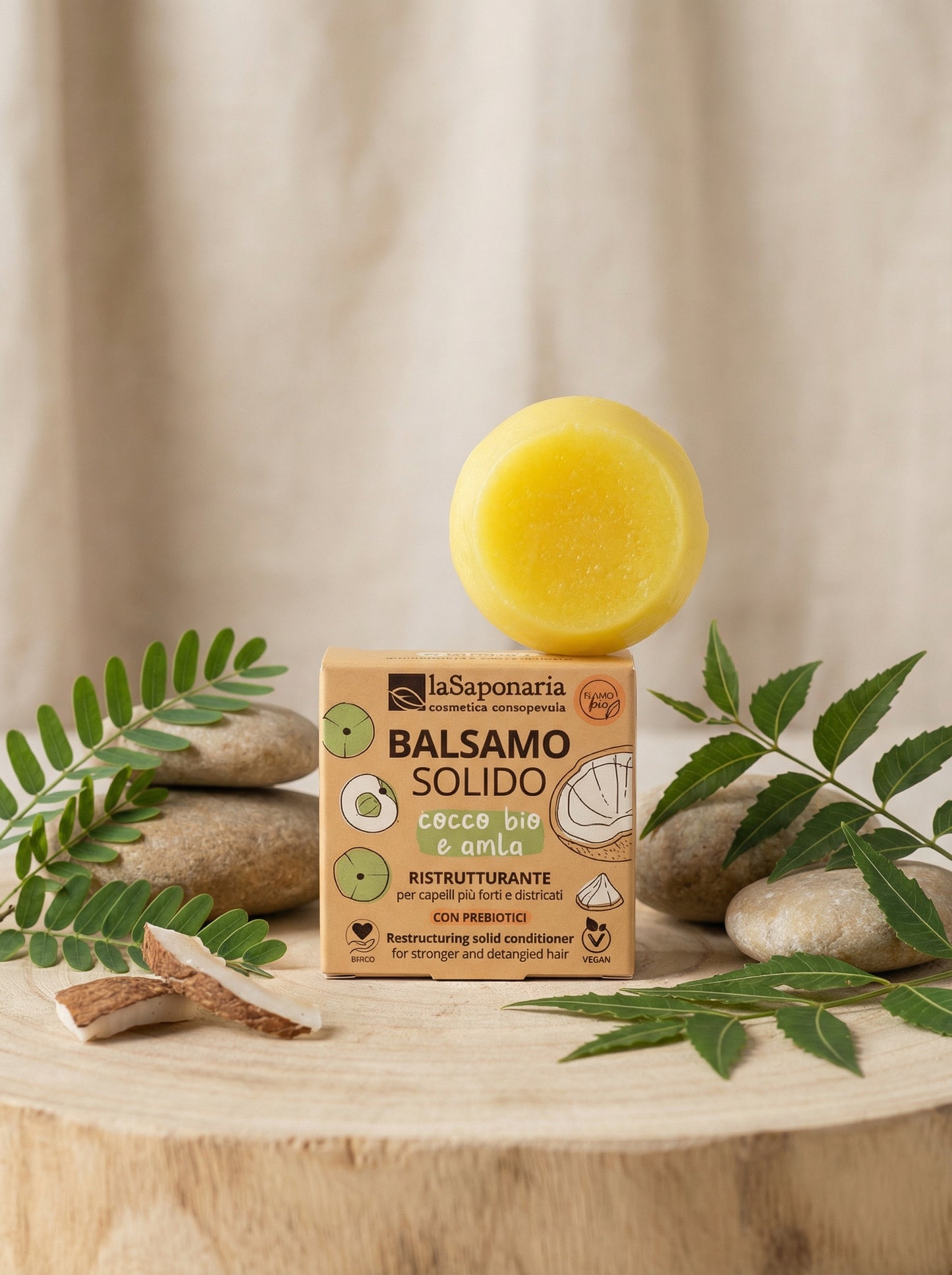 Forza Balsamo Solido Bio Ristrutturante e Nutriente by La Saponaria — hero product photo
