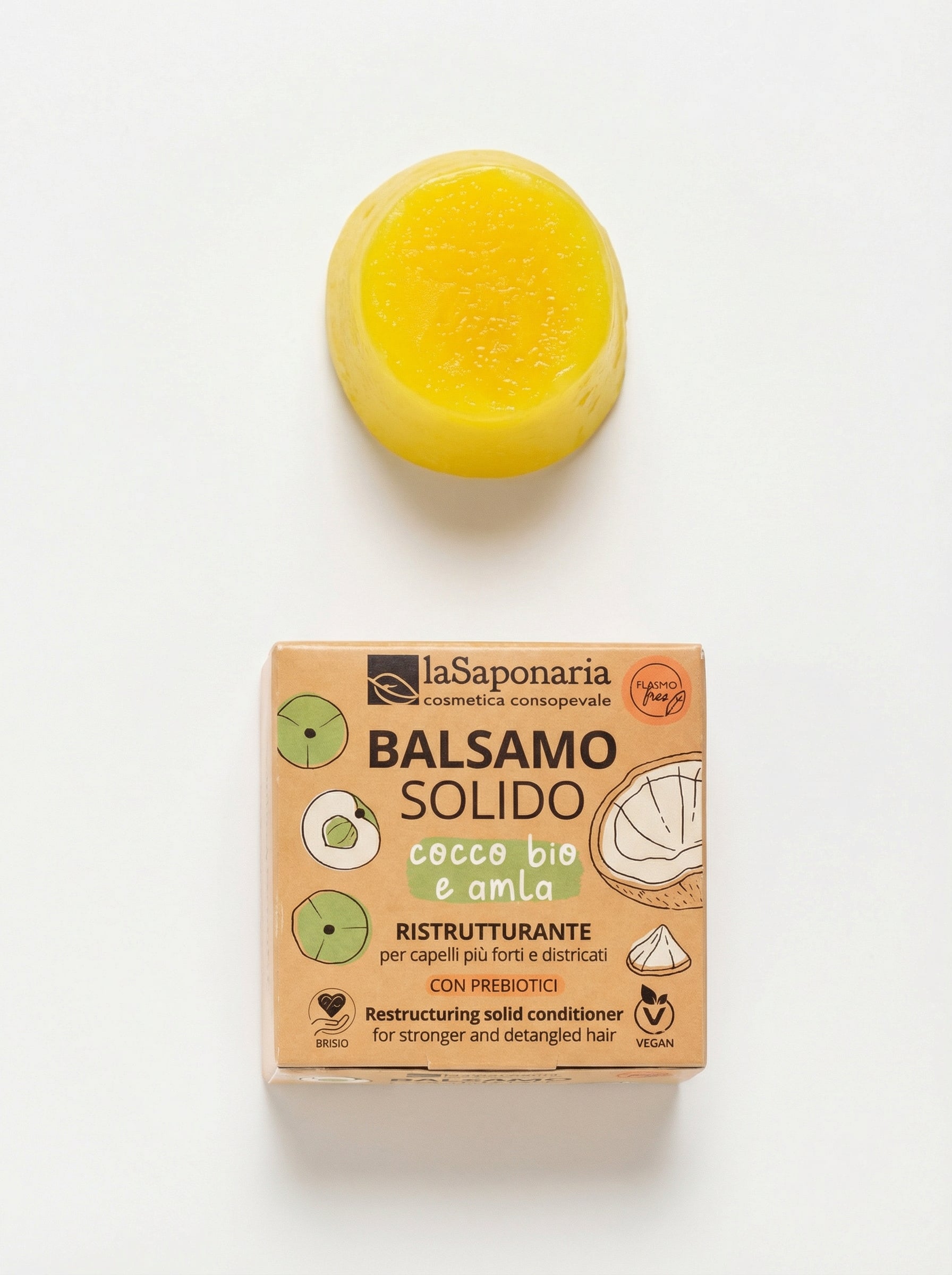 Forza Balsamo Solido Bio Ristrutturante e Nutriente by La Saponaria — product photo on white background