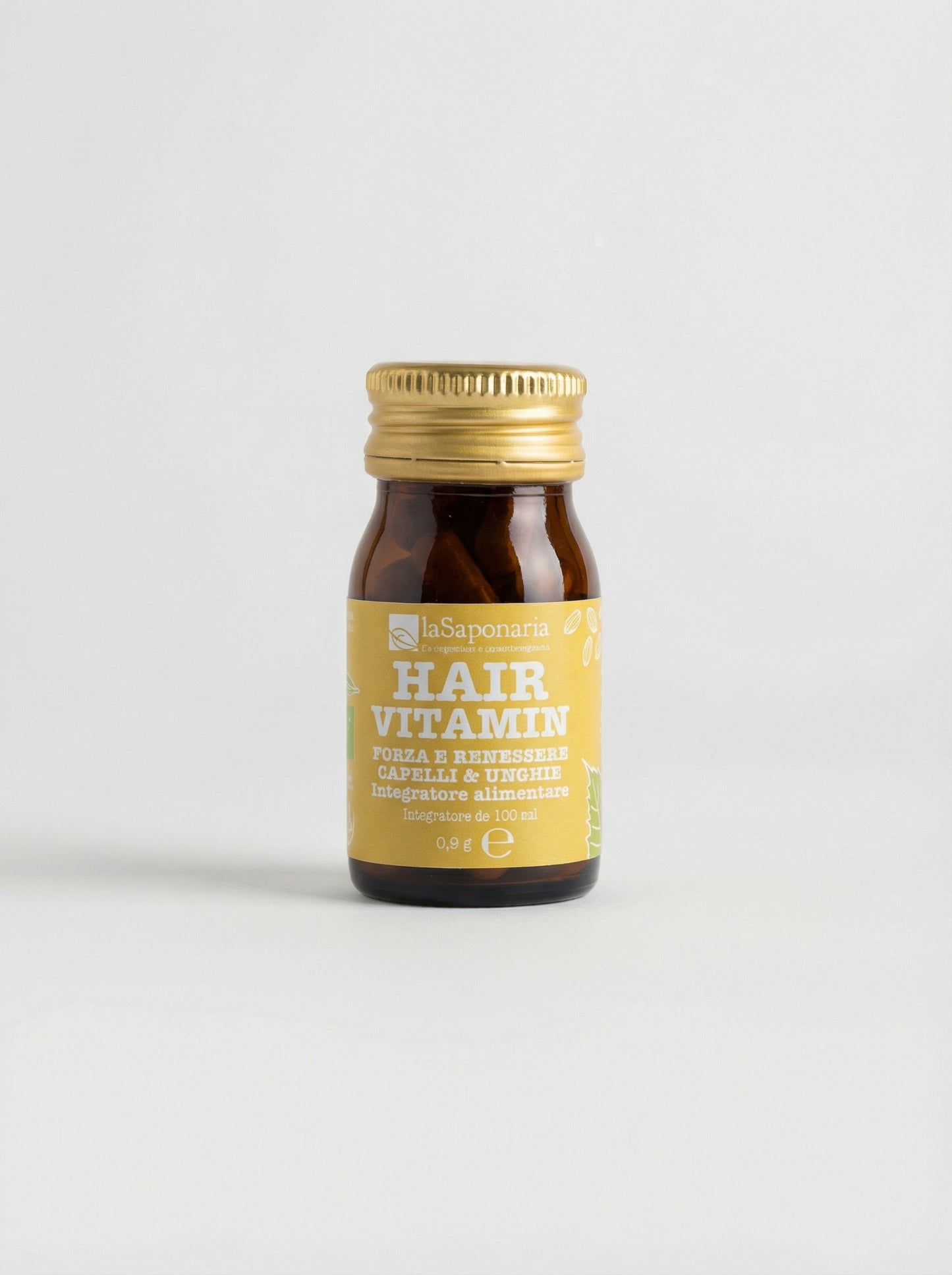 HAIR VITAMIN Integratore alimentare per Capelli e Unghie Forti by La Saponaria — product photo on white background