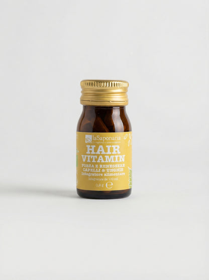 HAIR VITAMIN Integratore alimentare per Capelli e Unghie Forti by La Saponaria — product photo on white background