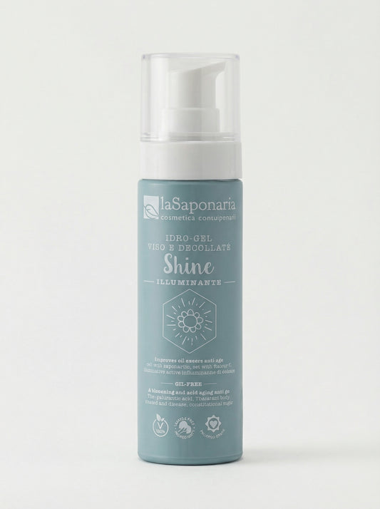 Idro-gel viso illuminante shine - Idro-gel viso Idratante e Tonificante by La Saponaria — product photo on white background