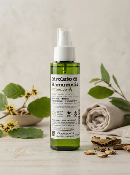 Idrolato di Hamamelis Bio - Tonico Astringente e Lenitivo Viso by La Saponaria — hero product photo