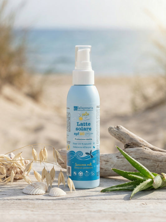 Latte solare SPF 20 - Media protezione per pelli sensibili by La Saponaria — hero product photo