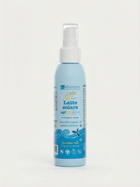 Latte solare SPF 20 - Media protezione per pelli sensibili by La Saponaria — product photo on white background