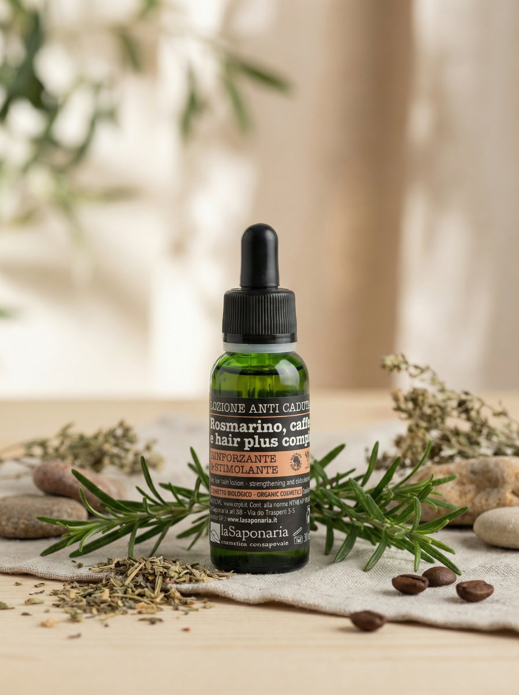 Lozione Capelli Anti Caduta al Rosmarino - Rinforzante Naturale by La Saponaria — hero product photo