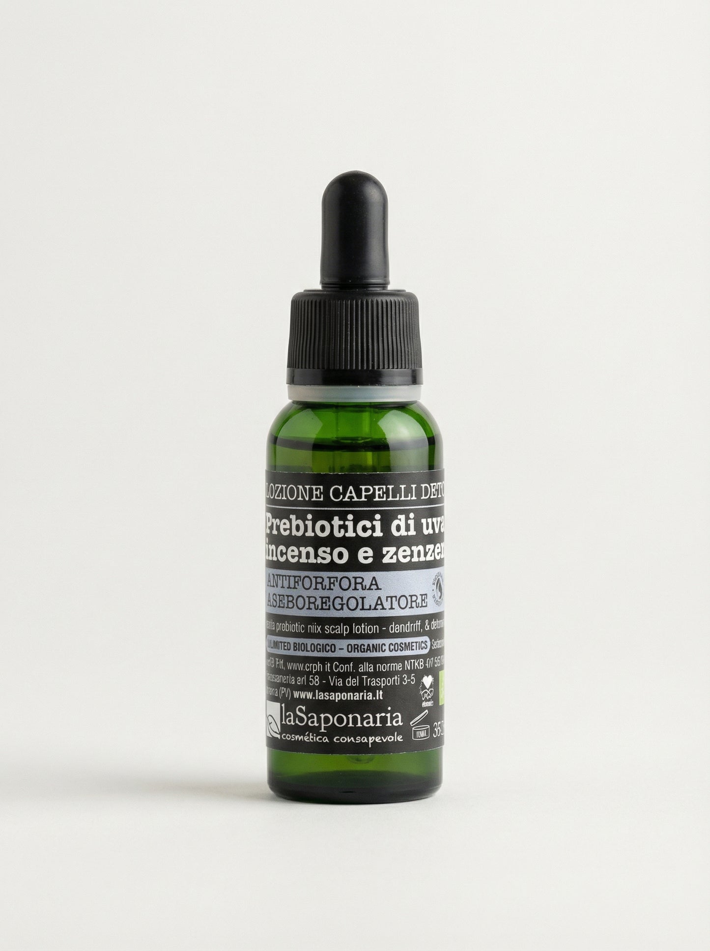 Lozione capelli detox e anti-forfora - Purificante ed Equilibrante by La Saponaria — product photo on white background