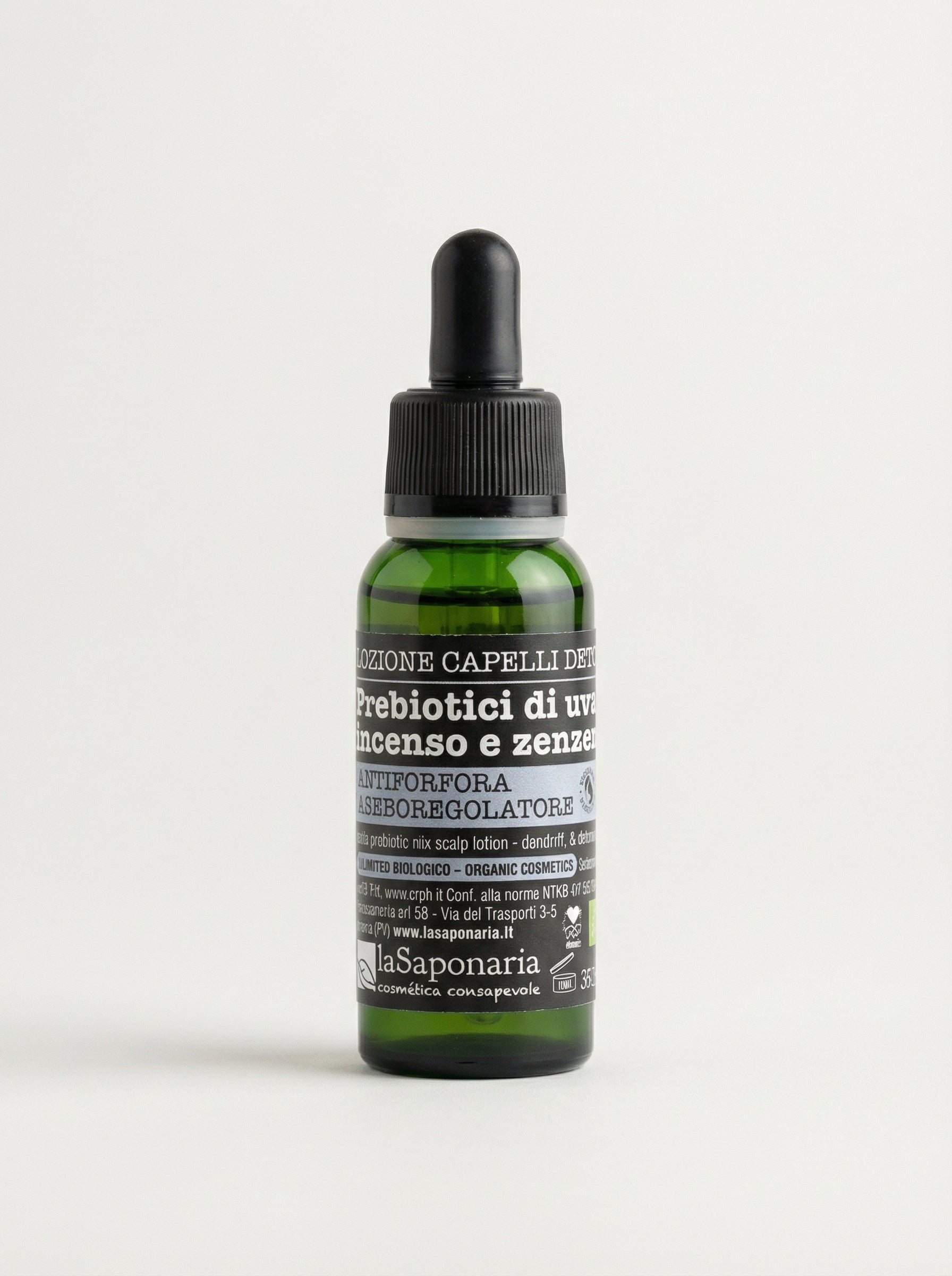 Lozione capelli detox e anti-forfora - Purificante ed Equilibrante by La Saponaria — product photo on white background