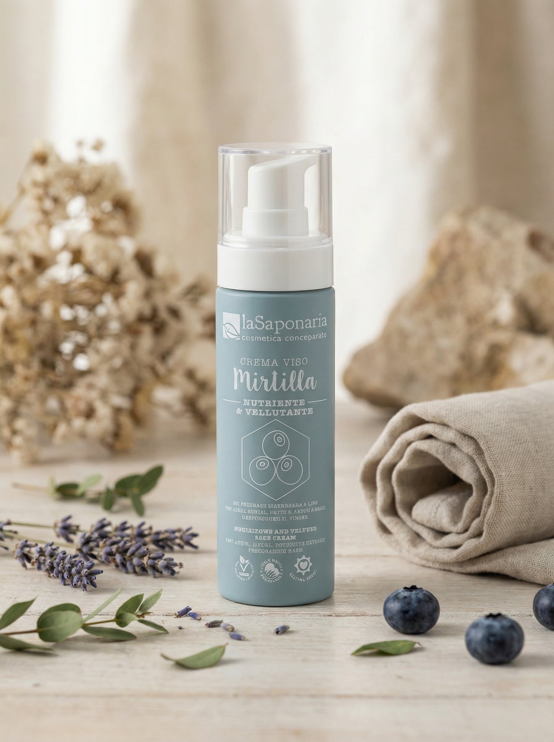 Mirtilla Crema Viso Nutriente - Pelli Secche e Difficili by La Saponaria — hero product photo