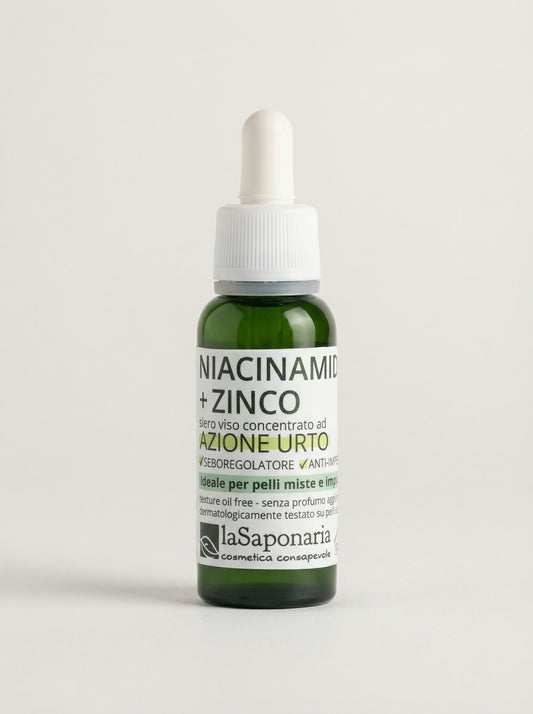 Niacinamide + Zinco Siero Viso Seboregolatore Anti-Imperfezioni by La Saponaria — product photo on white background