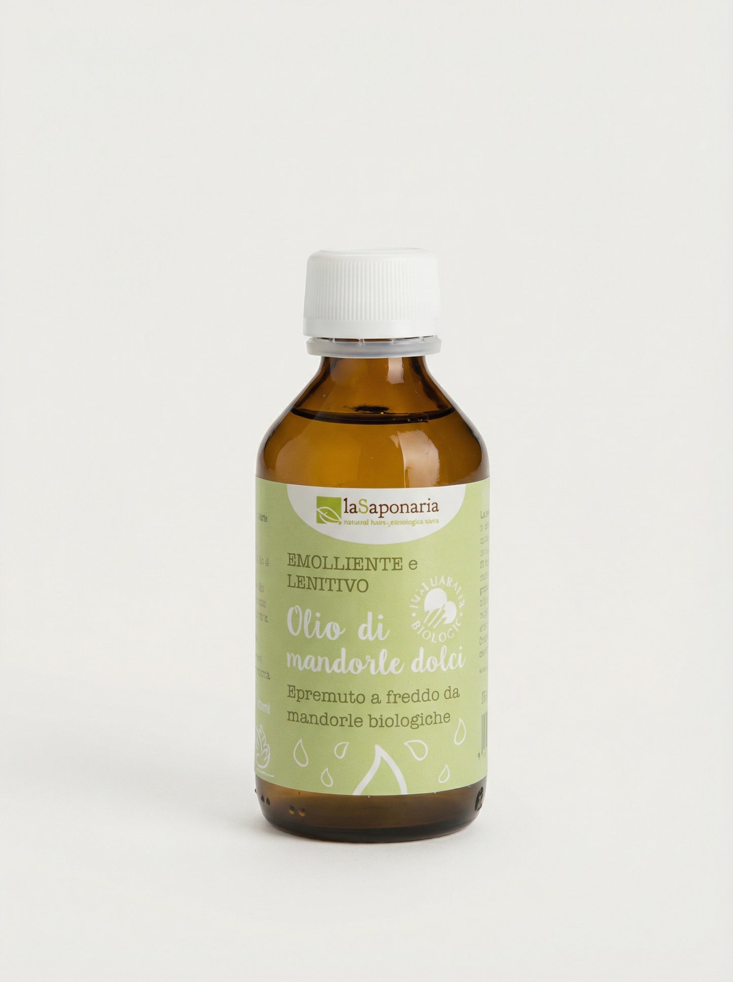 Olio di Mandorle Dolci Bio - Olio Corpo Emolliente Idratante by La Saponaria — product photo on white background