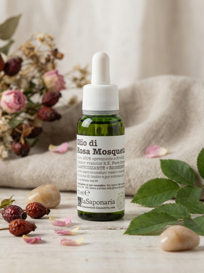 Olio di Rosa Mosqueta Puro 100% Spremuto a Freddo Viso Corpo Elasticizzante by La Saponaria — hero product photo