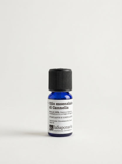 Olio essenziale di Cannella Puro, Stimolante e Tonificante by La Saponaria — product photo on white background