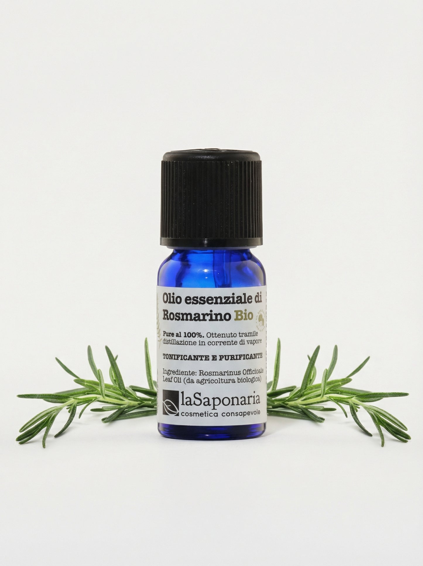 Olio Essenziale di Rosmarino BIO - Tonificante e Purificante by La Saponaria — product photo on white background