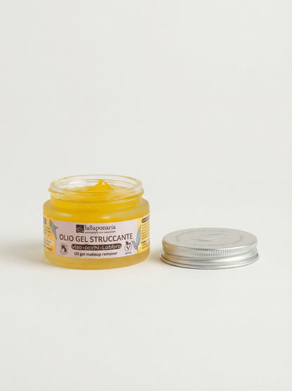 Olio Gel Struccante Viso Occhi Labbra - Detersione e Idratazione by La Saponaria — product photo on white background