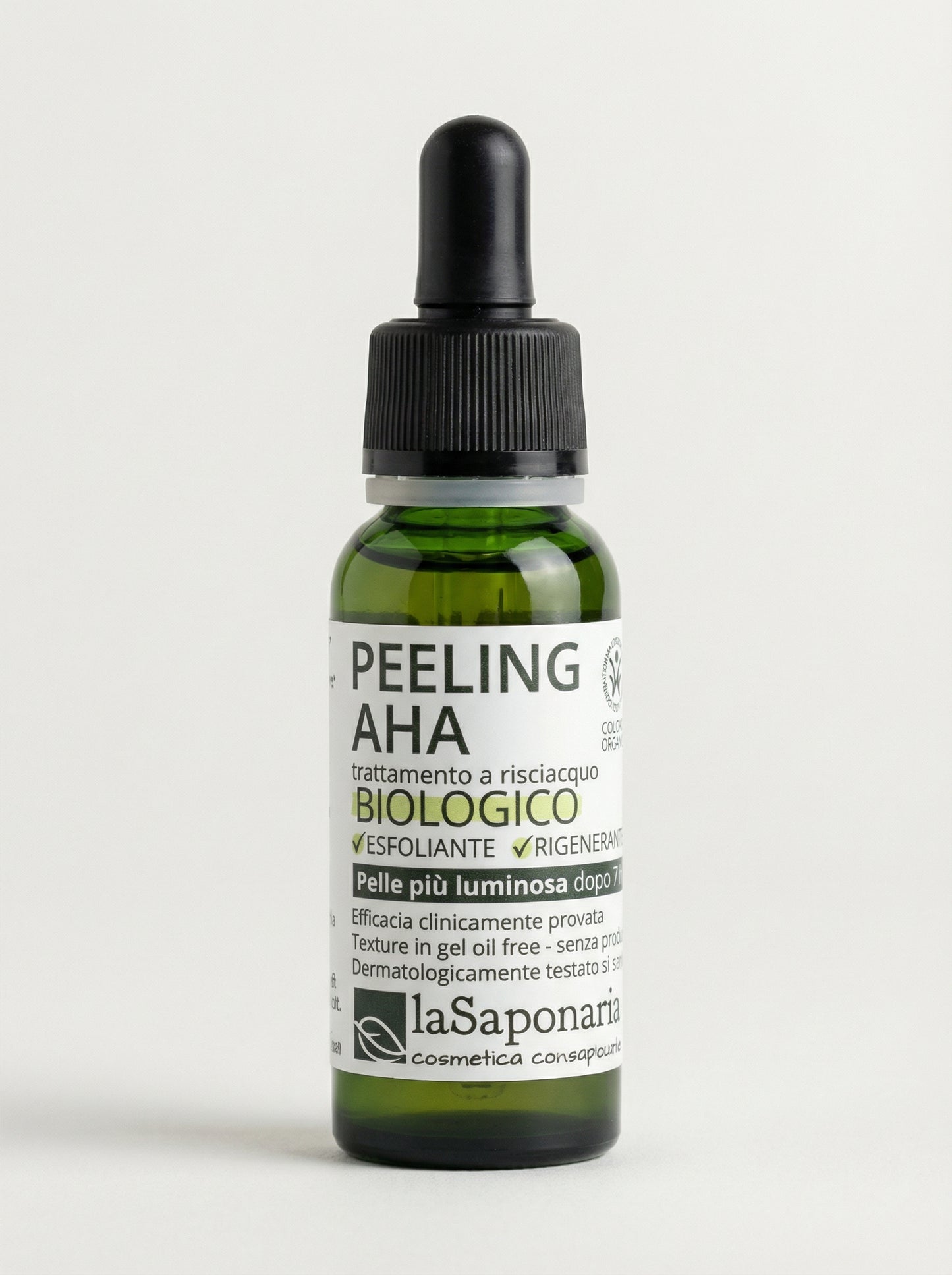Peeling AHA Esfoliante Viso Biologico Rigenerante by La Saponaria — product photo on white background