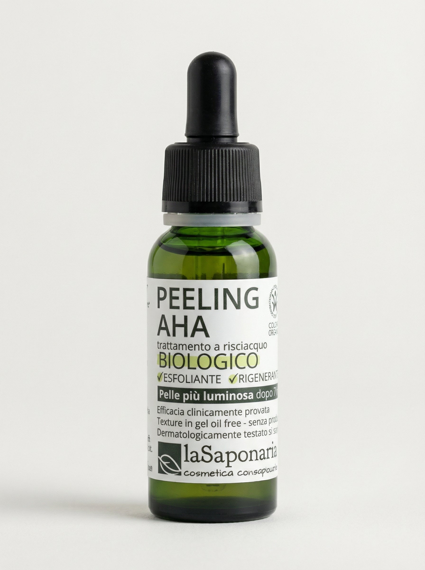 Peeling AHA Esfoliante Viso Biologico Rigenerante by La Saponaria — product photo on white background