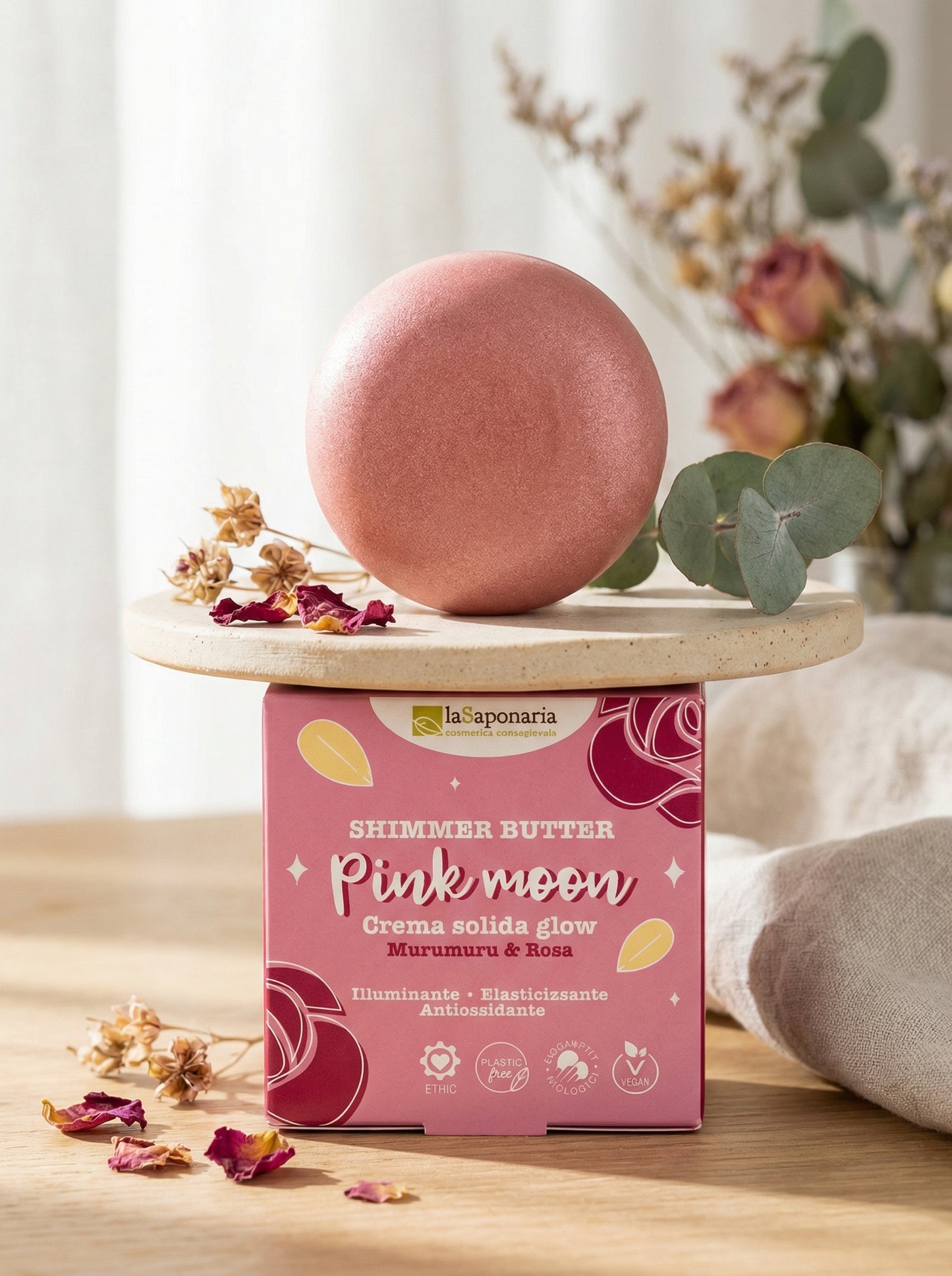 Pink Moon Crema Corpo Solida Illuminante by La Saponaria — hero product photo