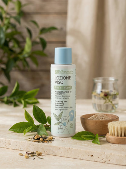 Pure Glow - Tonico Esfoliante Delicato Viso Luminoso by La Saponaria — hero product photo