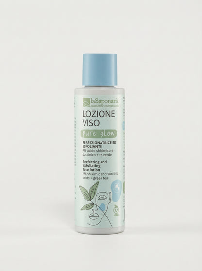 Pure Glow - Tonico Esfoliante Delicato Viso Luminoso by La Saponaria — product photo on white background