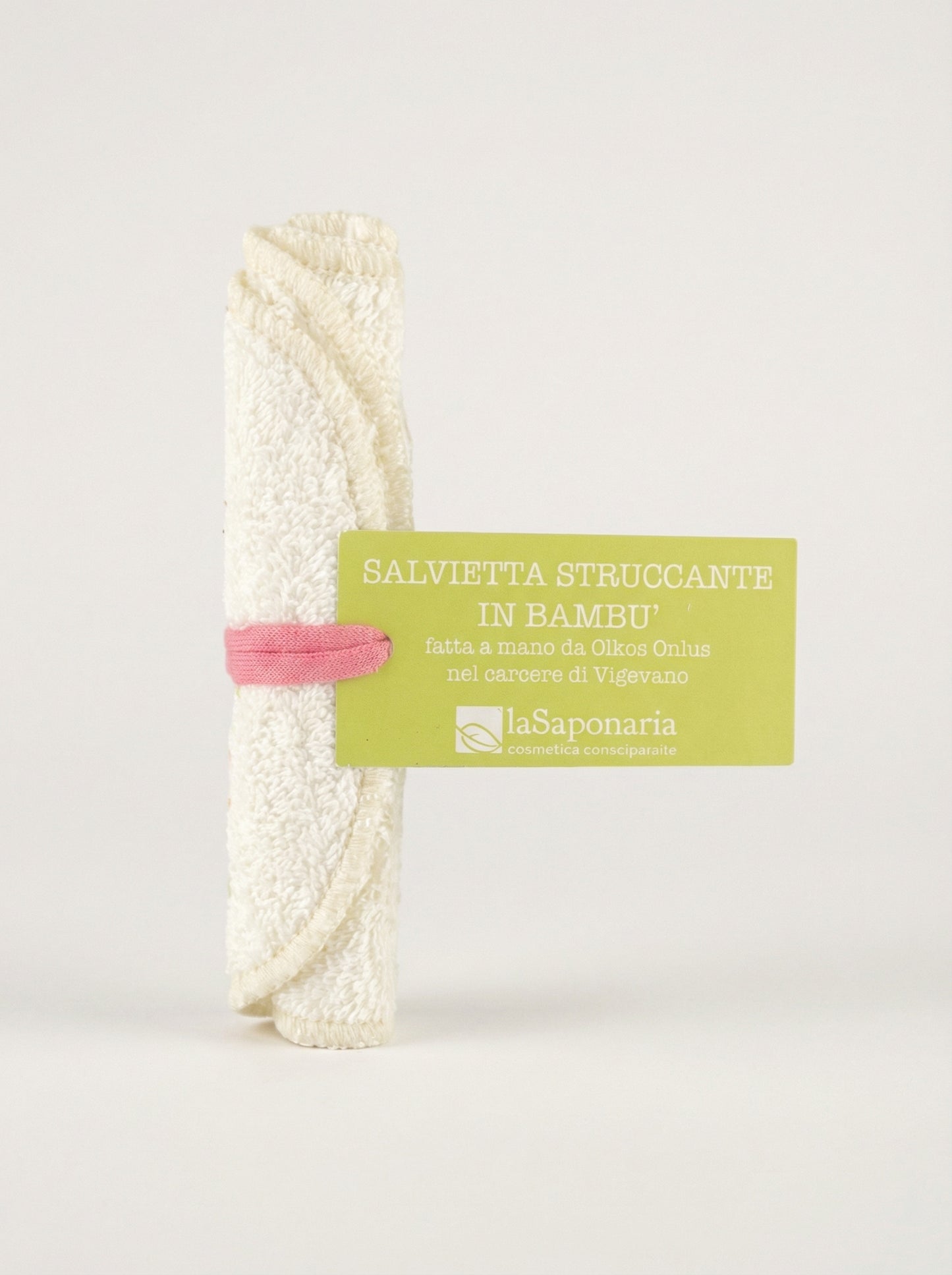 Salvietta struccante in bambù - Morbida e Riutilizzabile by La Saponaria — product photo on white background