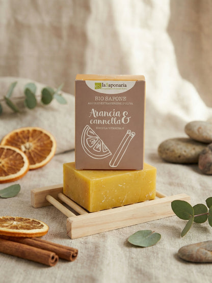 Sapone Arancia e Cannella Biologico Antiossidante by La Saponaria — hero product photo