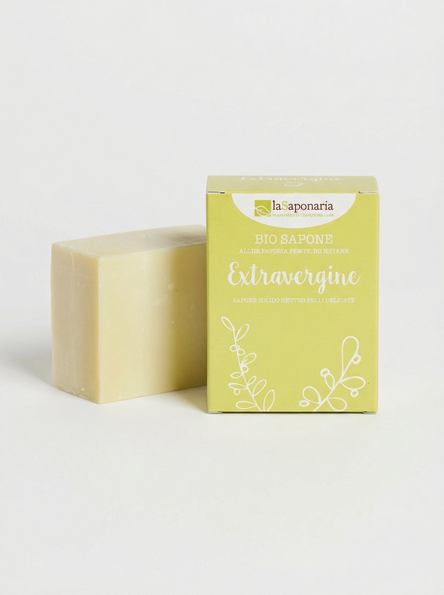 Sapone extravergine - Sapone Solido Neutro Pelli Delicate by La Saponaria — product photo on white background