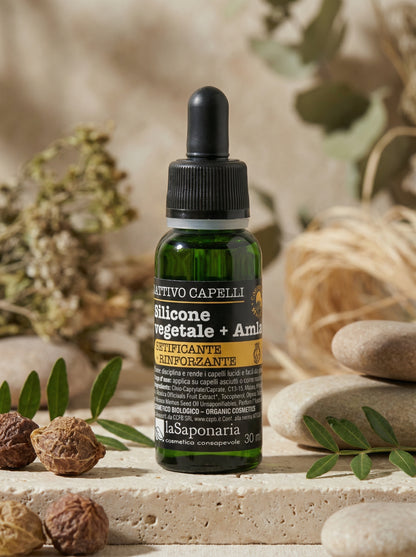 Silicone vegetale + Amla - Olio Capelli Setificante e Rinforzante by La Saponaria — hero product photo