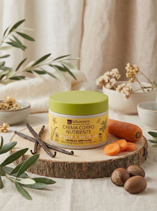 Soffice di Karitè Carota e Vaniglia Crema Corpo Nutriente by La Saponaria — hero product photo