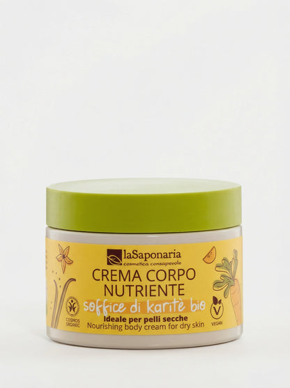 Soffice di Karitè Carota e Vaniglia Crema Corpo Nutriente by La Saponaria — product photo on white background
