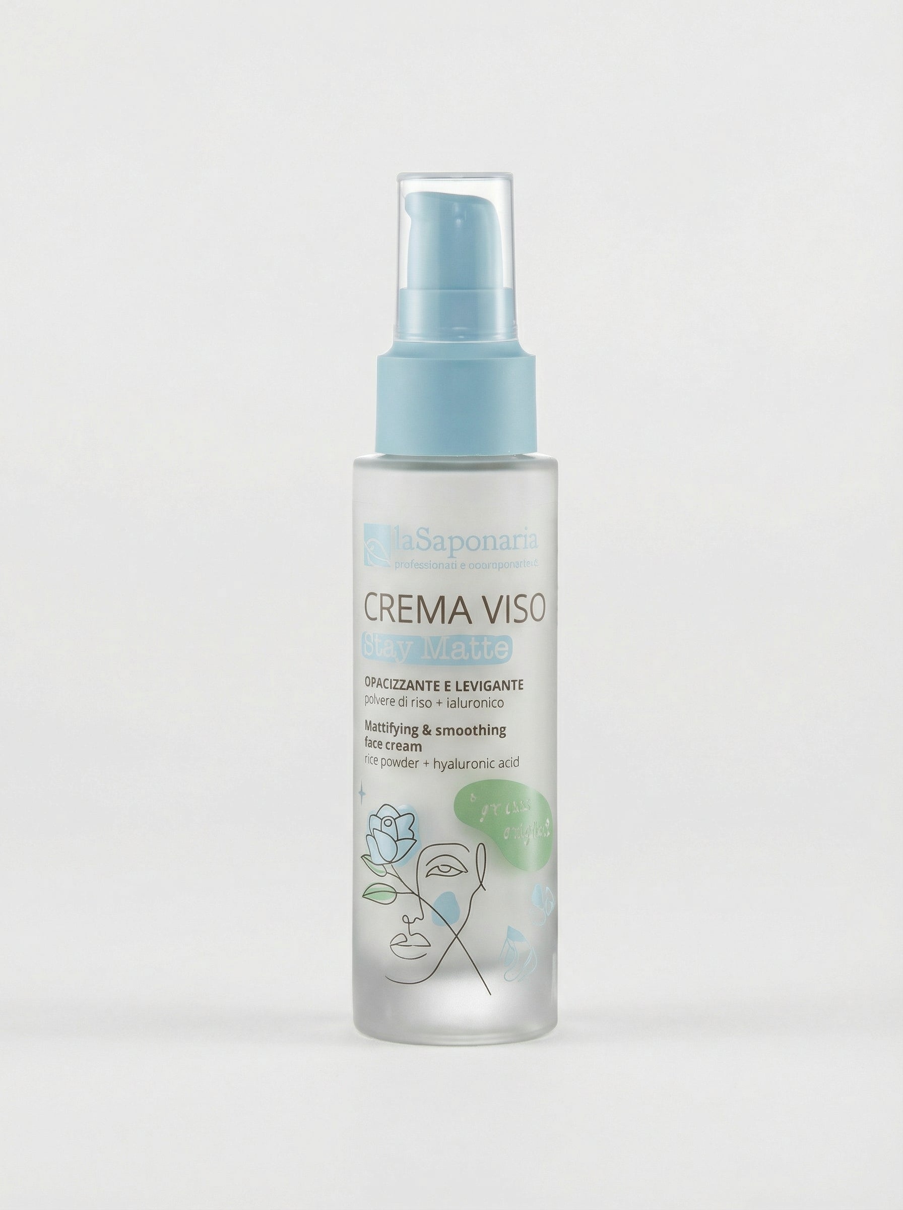 Crema viso Stay Matte - Opacizzante e Primer Bio by La Saponaria — product photo on white background