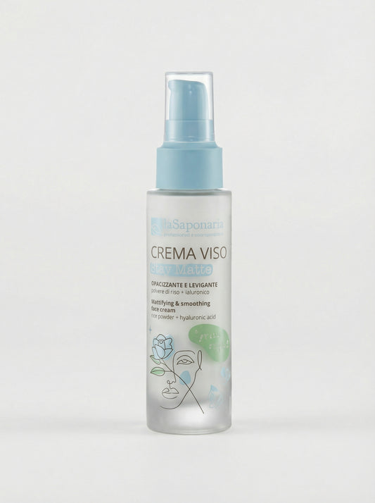 Crema viso Stay Matte - Opacizzante e Primer Bio by La Saponaria — product photo on white background