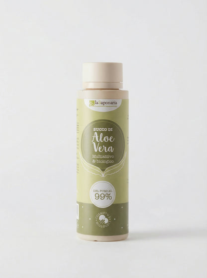 Succo di Aloe - Gel di Aloe Vera Puro 99% Gel Lenitivo Multiuso by La Saponaria — product photo on white background