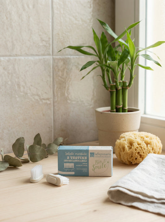 Testine Intercambiabili setole morbide per Spazzolino Bio&Smile by La Saponaria — hero product photo