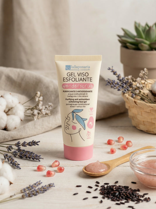 WonderScrub - Gel Esfoliante Viso Delicato e Illuminante by La Saponaria — hero product photo