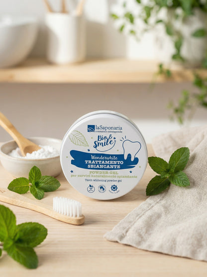 WonderWhite Trattamento Sbiancante Denti Powder-Gel by La Saponaria — hero product photo