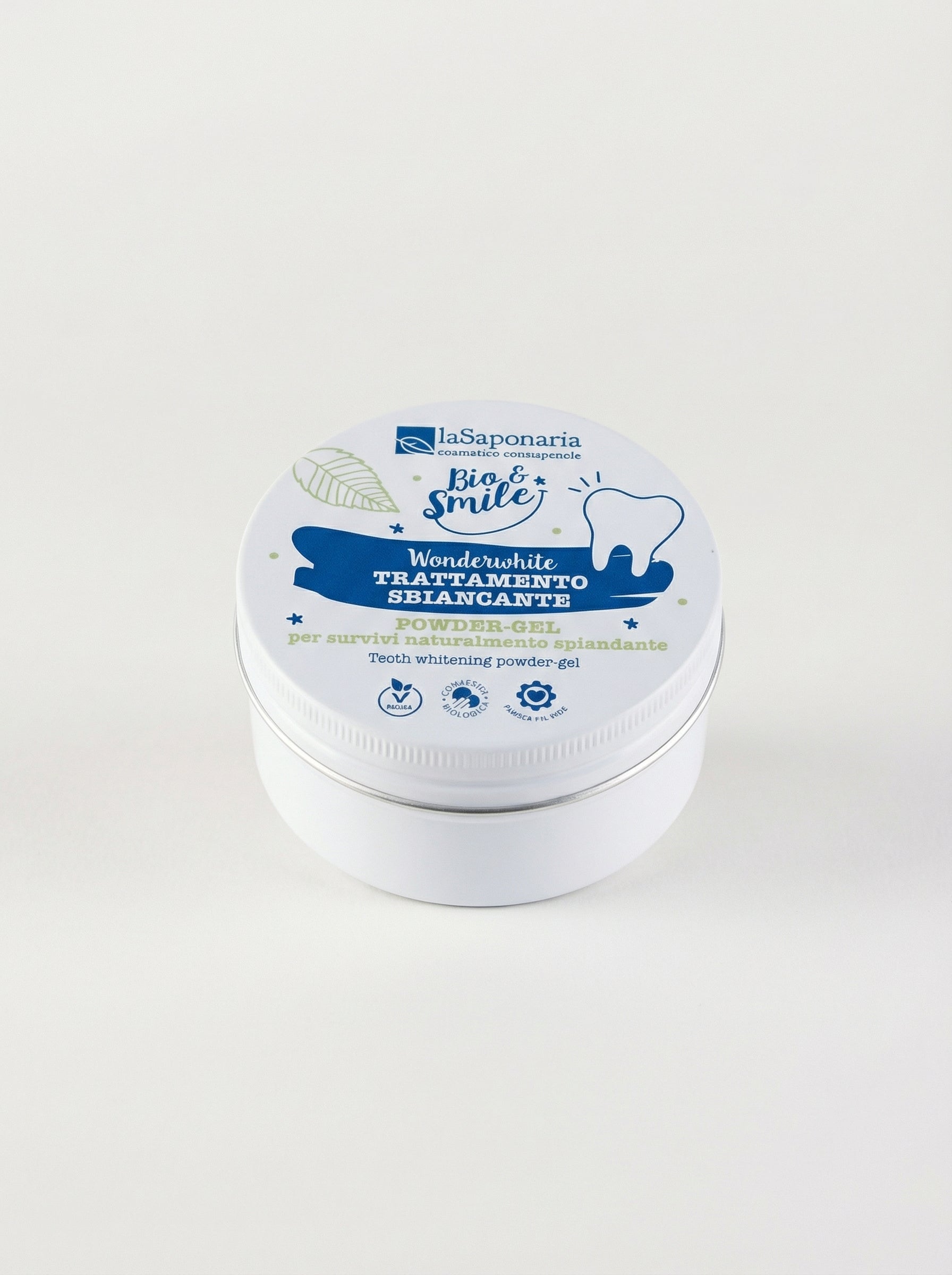 WonderWhite Trattamento Sbiancante Denti Powder-Gel by La Saponaria — product photo on white background