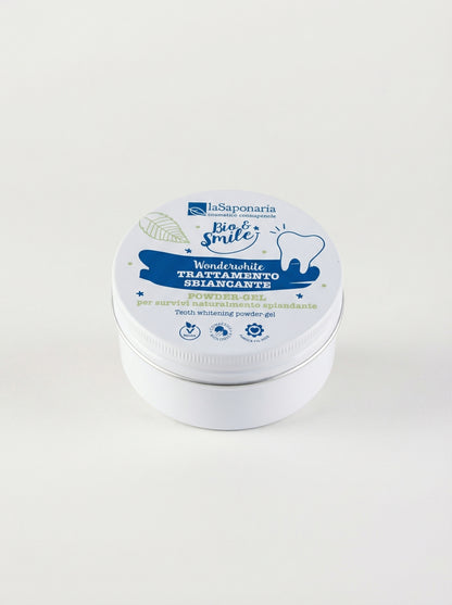 WonderWhite Trattamento Sbiancante Denti Powder-Gel by La Saponaria — product photo on white background