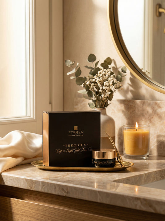 Crema viso Lift & Light Gold Face Cream + accessorio by Eterea — hero product photo