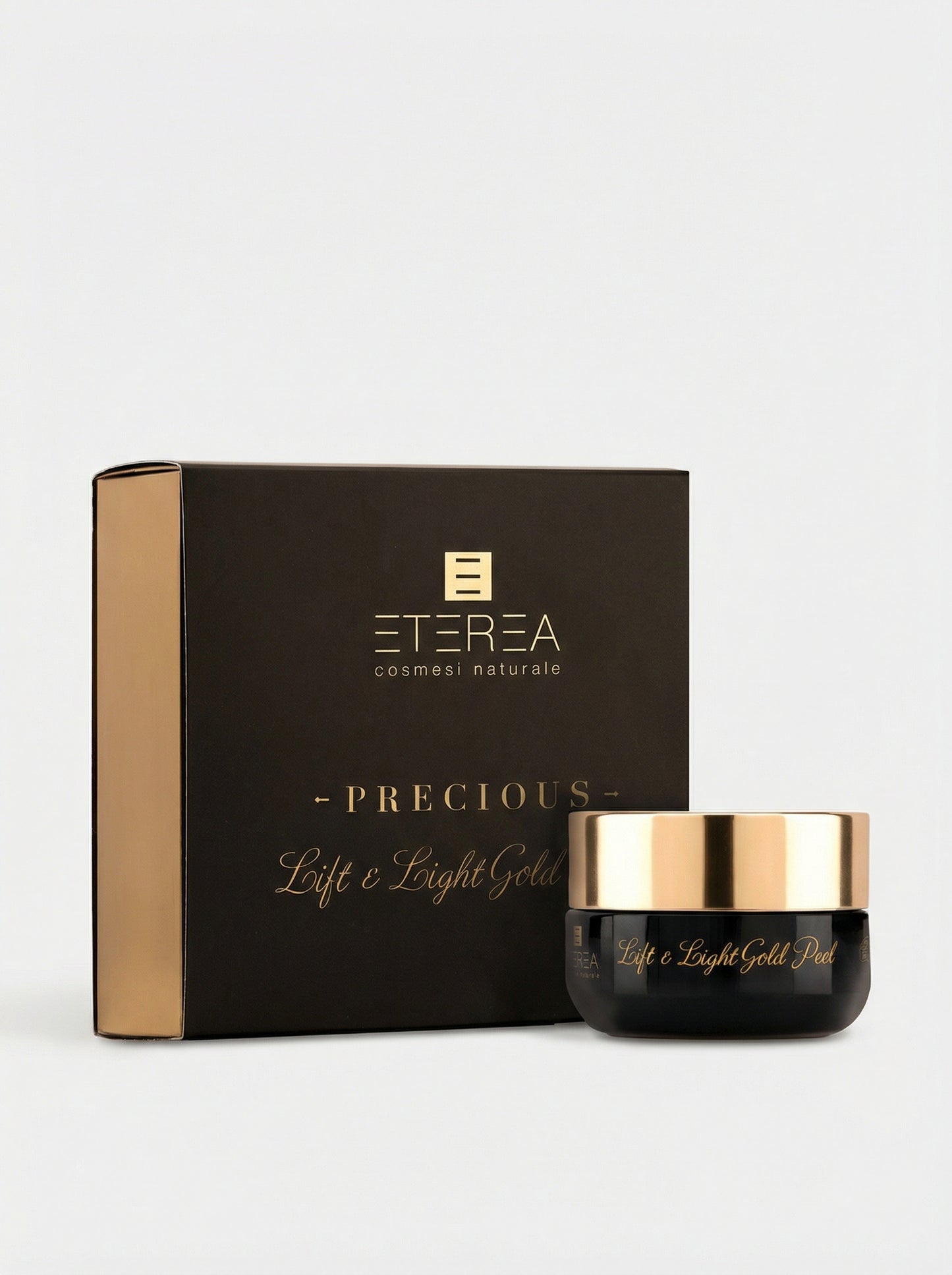 Maschera viso esfoliante 3 in 1 Lift & Light Gold Peel by Eterea — product photo on white background