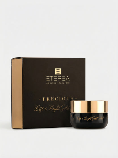Maschera viso esfoliante 3 in 1 Lift & Light Gold Peel by Eterea — product photo on white background
