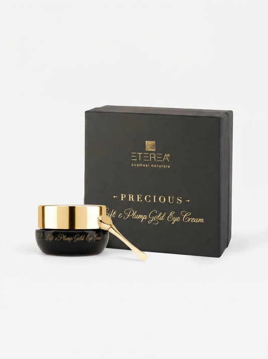 Contorno occhi Lift & Plump Gold Eye Cream + accessorio by Eterea — product photo on white background