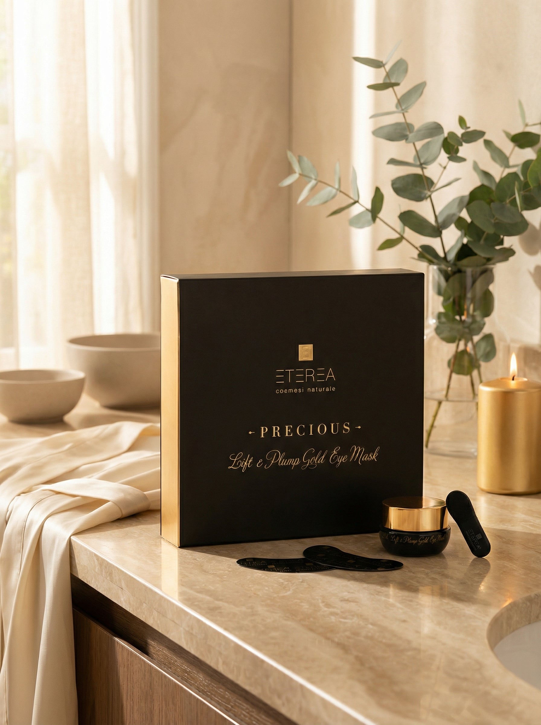 Trattamento contorno occhi Lift & Plump Gold Eye Mask + Tools by Eterea — hero product photo