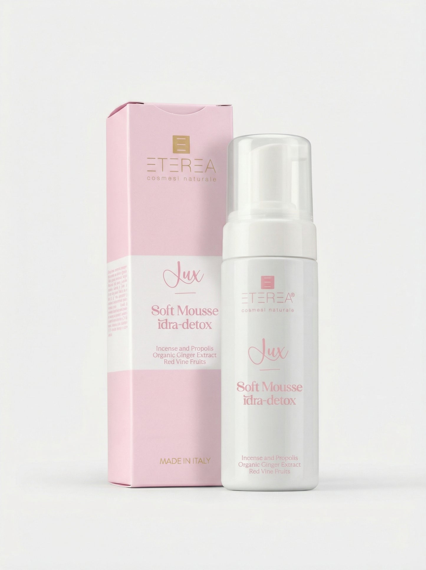 Detergente viso Lux Soft Mousse Idra-Detox by Eterea — product photo on white background
