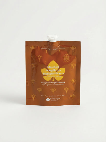 Maschera in argilla oro detox-purificante by Biofficina Toscana — product photo on white background