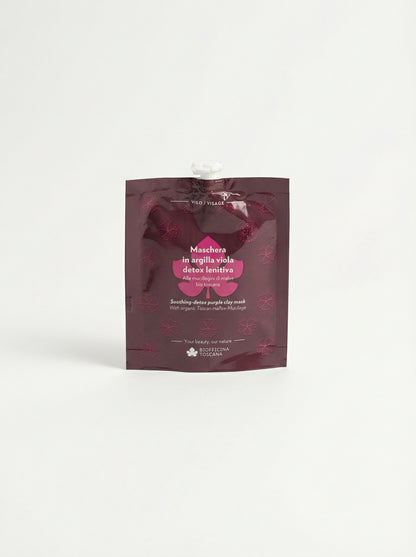 Maschera in argilla viola detox-lenitiva by Biofficina Toscana — product photo on white background